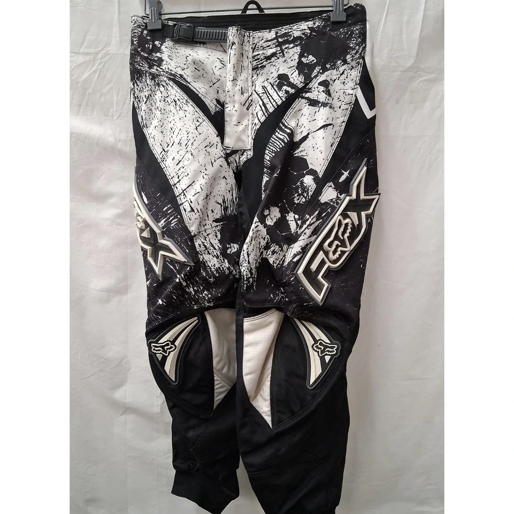 Fox Racing Pants Black and White Logo‎ Fox Racing Size 28 Unisex Adult